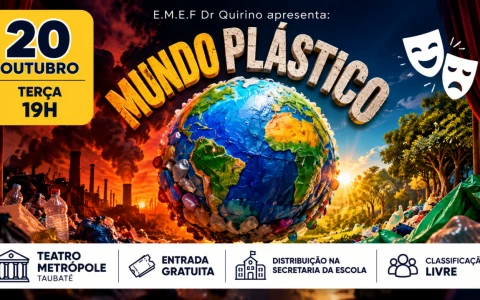 Taubaté: Espetáculo “Mundo Plástico” no Teatro Metrópole