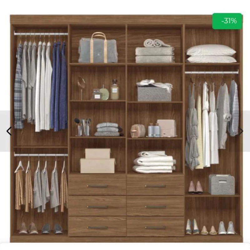 Guarda roupa de casal semi-novo 8 portas