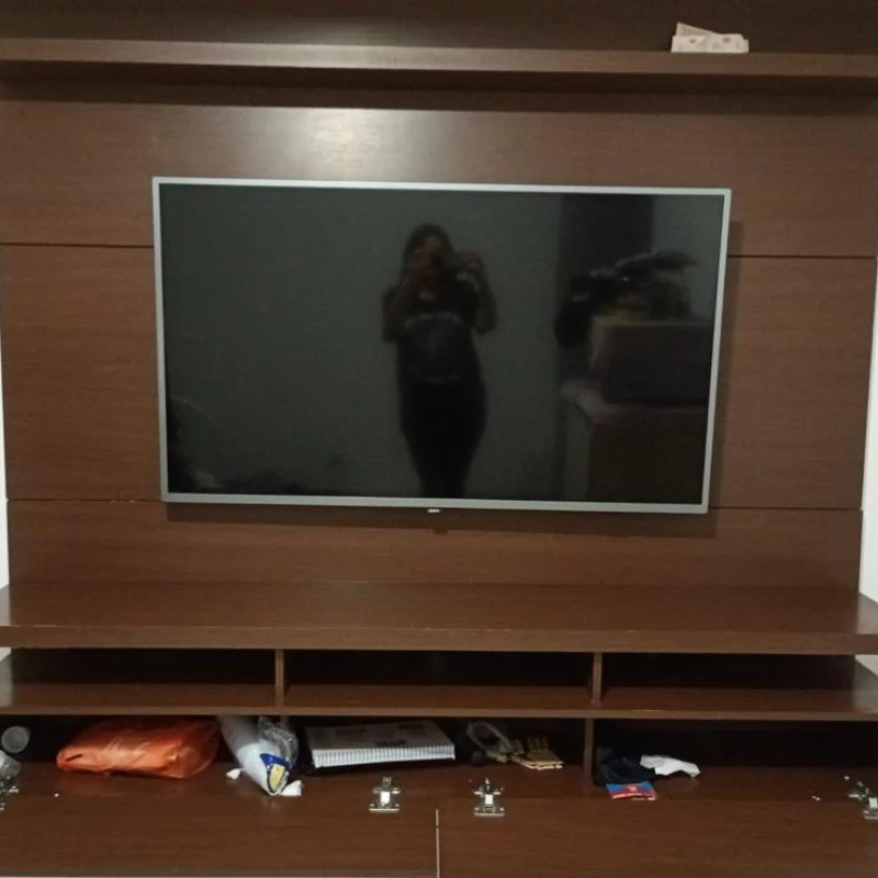 Lindo painel rack de móveis planejados