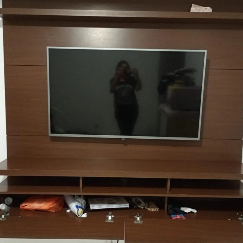 Lindo painel rack de móveis planejados