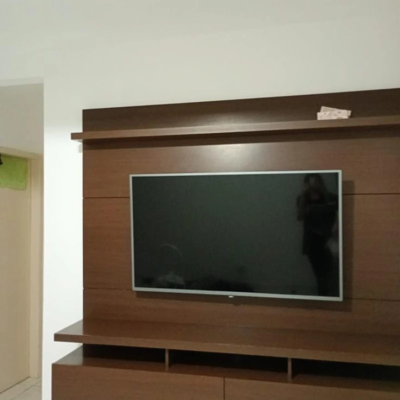 Lindo painel rack de móveis planejados