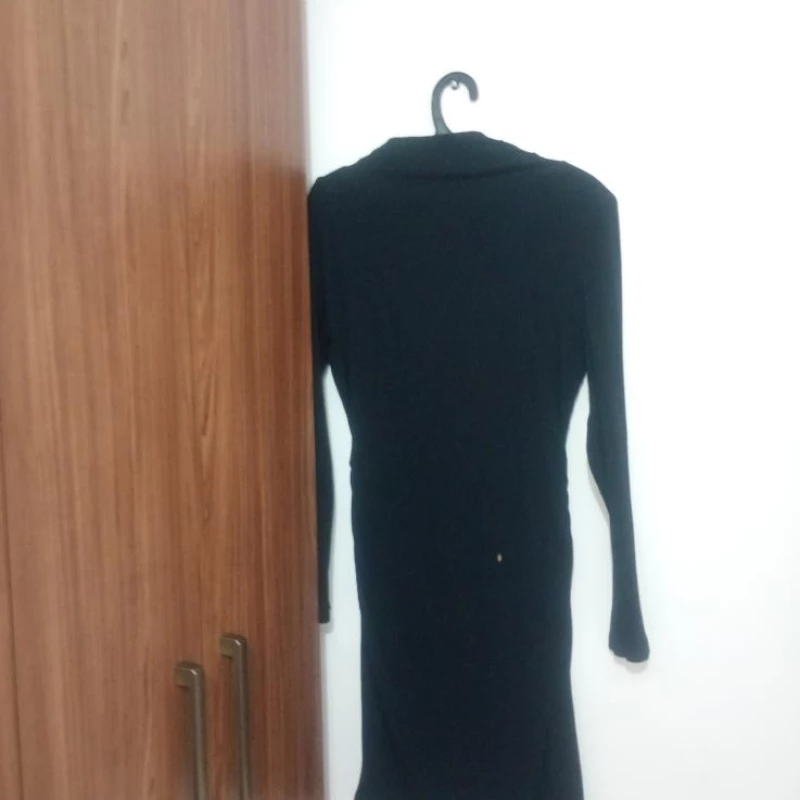 Lindo vestido social ideal para o frio muito confortável