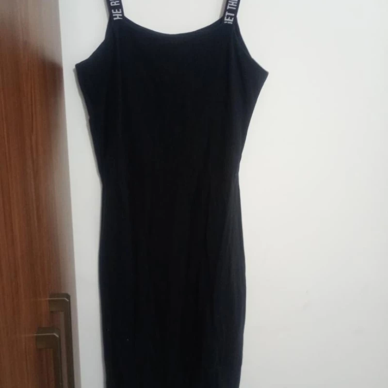 Lindo vestidos de cotton com alça reforçada