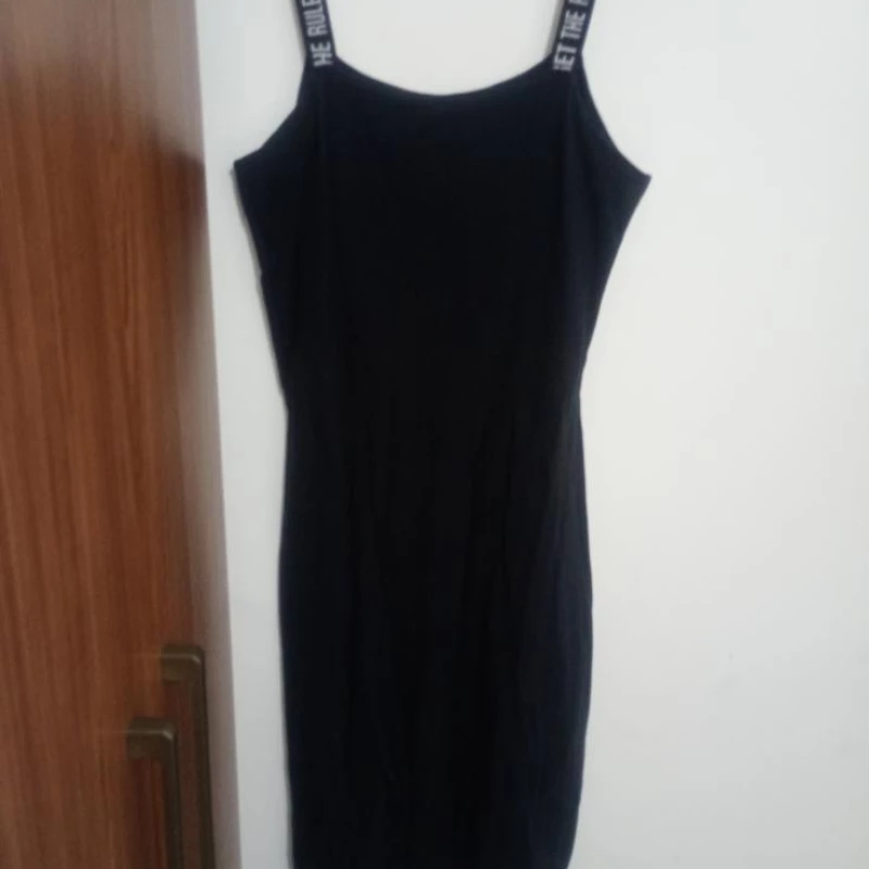 Lindo vestidos de cotton com alça reforçada