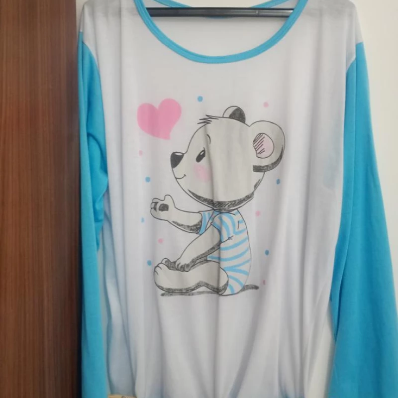 Lindo pijama confortável tamanho GG