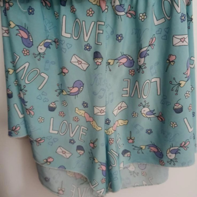Conjunto de pijama muito confortável blusinha de alci