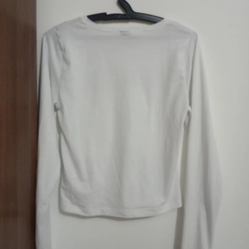 Blusa branca de mangas tamanho GG