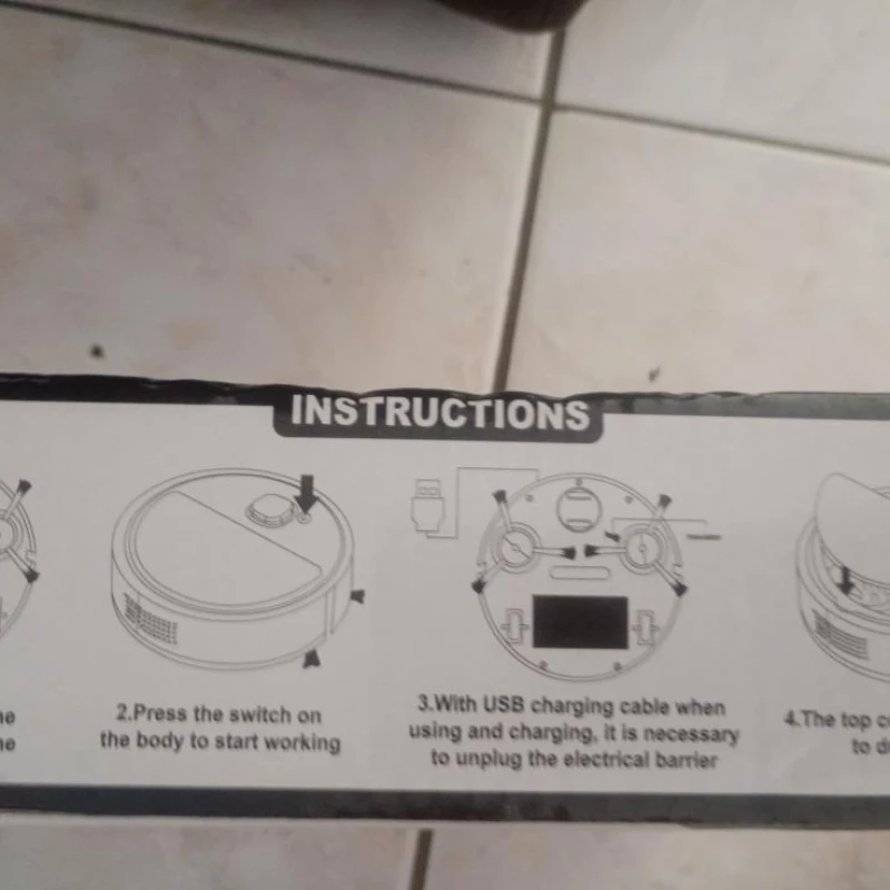 Robozinho doméstico 4 em 1 limpeza