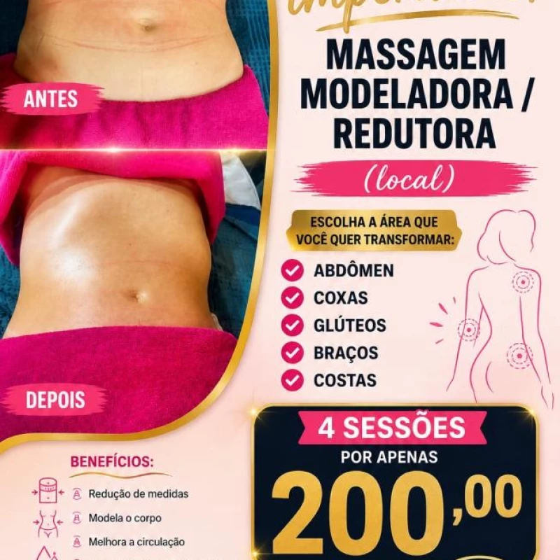 Massagem Modeladora / Redutora