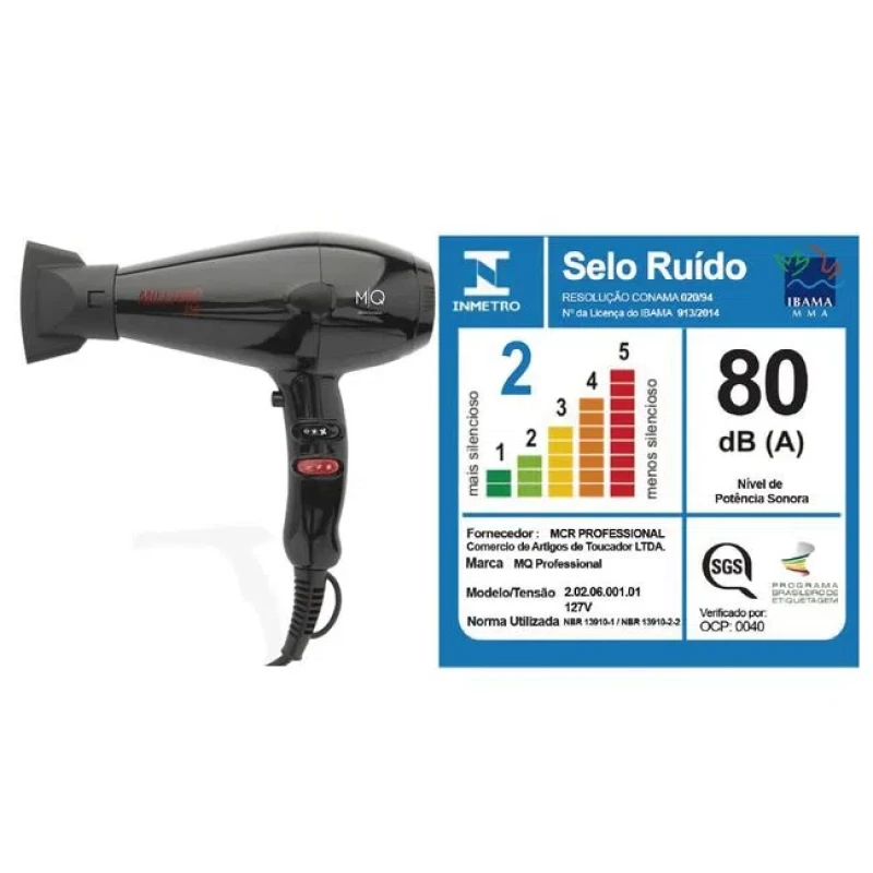SECADOR DE CABELO MQ MILLANO
