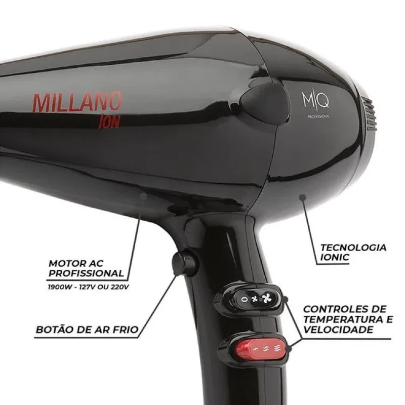 SECADOR DE CABELO MQ MILLANO
