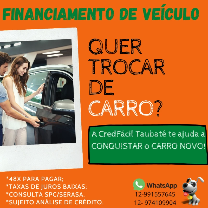 FINANCIAMENTO E REFIN DE VEÍCULO.