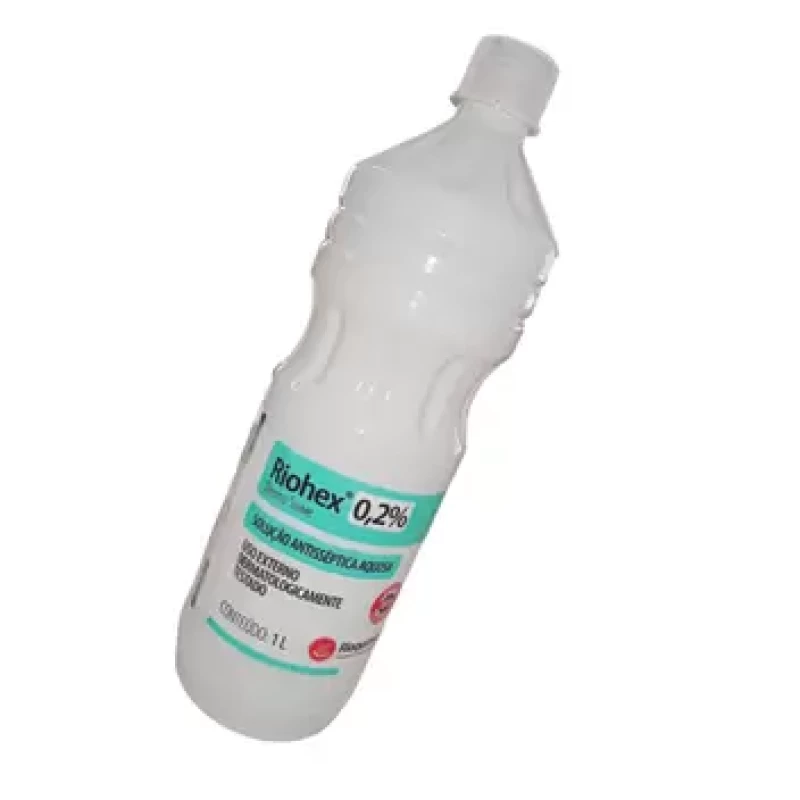 CLOREXIDINA AQUOSA 0,2% RIOHEX 1LT e 100ML - RIOQUIMICA