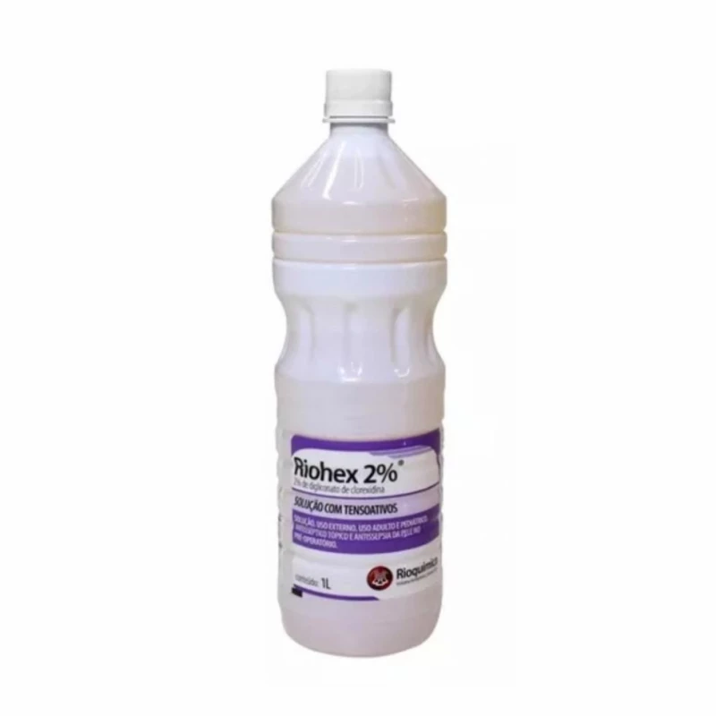 CLOREXIDINA 2% DEGERMANTE 1L e 100ML - RIOQUIMICA