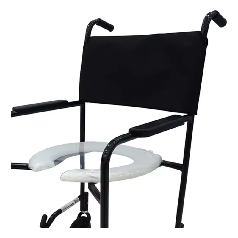 CADEIRA DE BANHO MODELO 201 APOIO P/PES FIXO 85KG PRETA - CDS