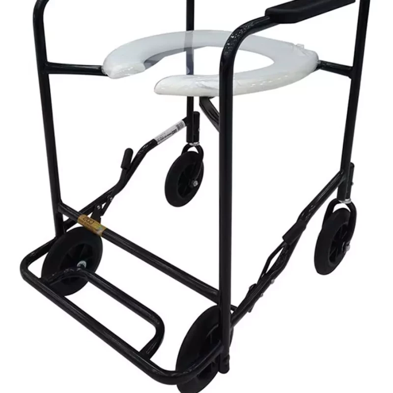 CADEIRA DE BANHO MODELO 201 APOIO P/PES FIXO 85KG PRETA - CDS