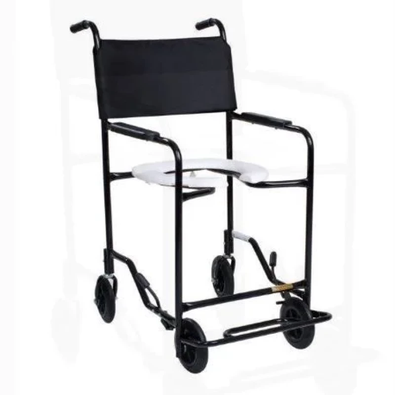 CADEIRA DE BANHO MODELO 201 APOIO P/PES FIXO 85KG PRETA - CDS