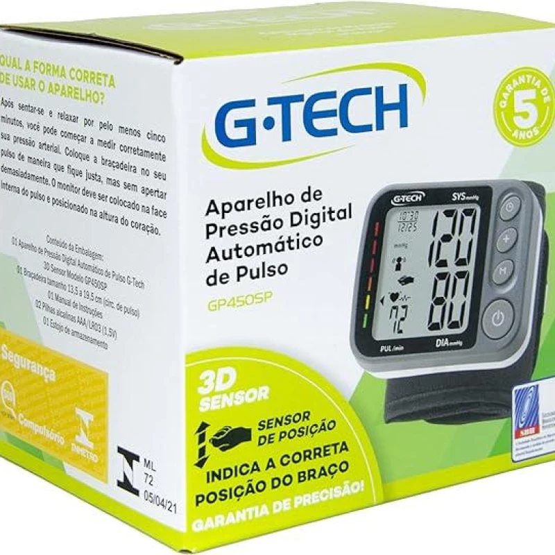 APARELHO DE PRESSAO DIGITAL PULSO -G-TECH