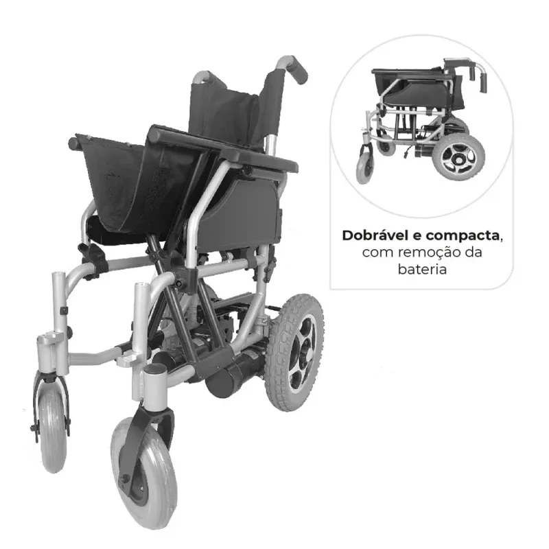 CADEIRA DE RODAS MOTORIZADA D900 120 KG - DELLAMED