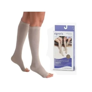 MEIA SIGVARIS 30-40 mmHg 3/4 ALGODÃO SUPER