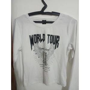Blusa branca de mangas tamanho GG 