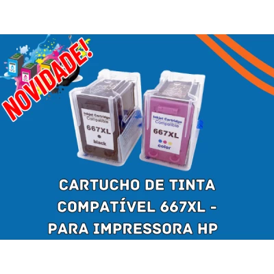 Taubaté: Cartucho Compatível 667XL
