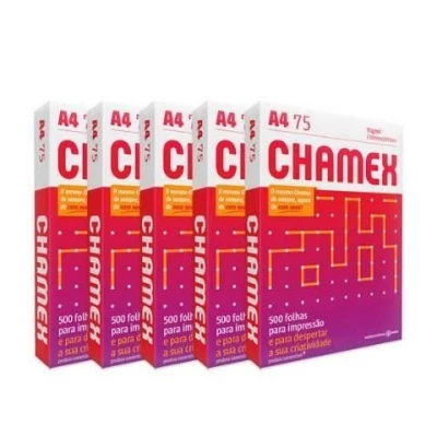 Taubaté: Papel Sulfite A4 Chamex/Report - Rema 500 folhas 75g/m²