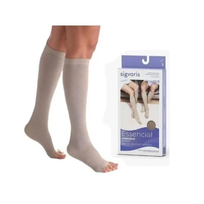 Taubaté: MEIA SIGVARIS 30-40 mmHg 3/4 ALGODÃO SUPER
