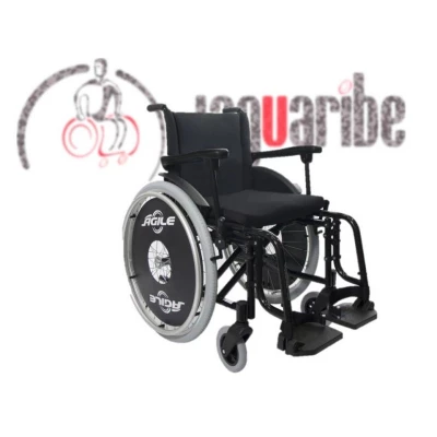 Taubaté: CADEIRA DE RODAS AGILE  PRETA 44 CM 120KG - JAGUARIBE