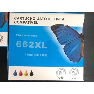 Taubaté: Cartucho Compatível HP 662XL - Colorido