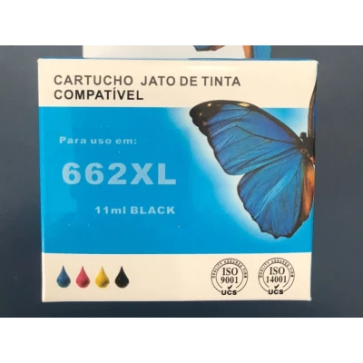 Taubaté: Cartucho Compatível HP 662XL - Preto