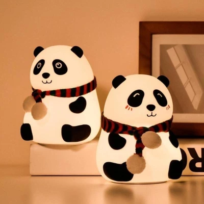 Taubaté: Luminária De Panda Com Led USB Silicone