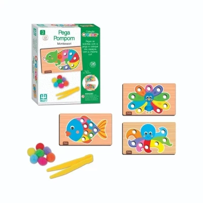 Taubaté: Jogo infantil Pega Pompom - Brinquedos