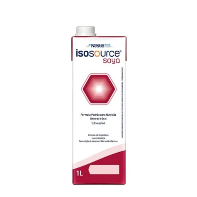 Taubaté: Isosource Soya 1000ml - Nestlé - Sabor Baunilha