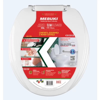 Taubaté: Assento Elevado Oval 13,5cm