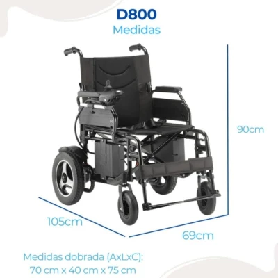 Taubaté: Cadeira de Rodas Motorizada D800