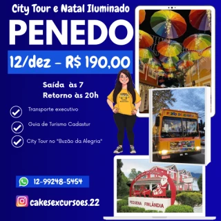 City Tour e Natal Iluminado em Penedo 