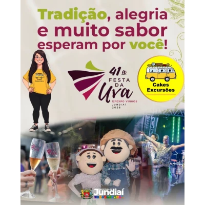 Taubaté: Excursão para a Festa da Uva em Jundiaí