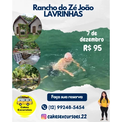 Taubaté: Excursão para o Rancho do Zé João em Lavrinhas