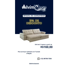 Foto Limpeza e Higienização de Sofá
