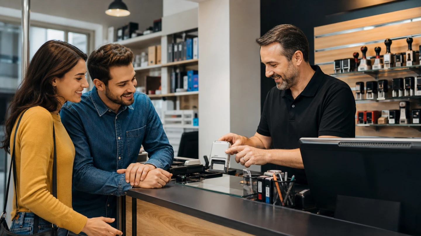 Carimbo automático ou tradicional? Um guia para Taubaté