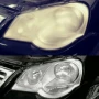 Legenda: Antes e Depois. Farol Vw Polo.