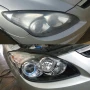 Legenda: Antes e Depois. Farol Hyundai i30.