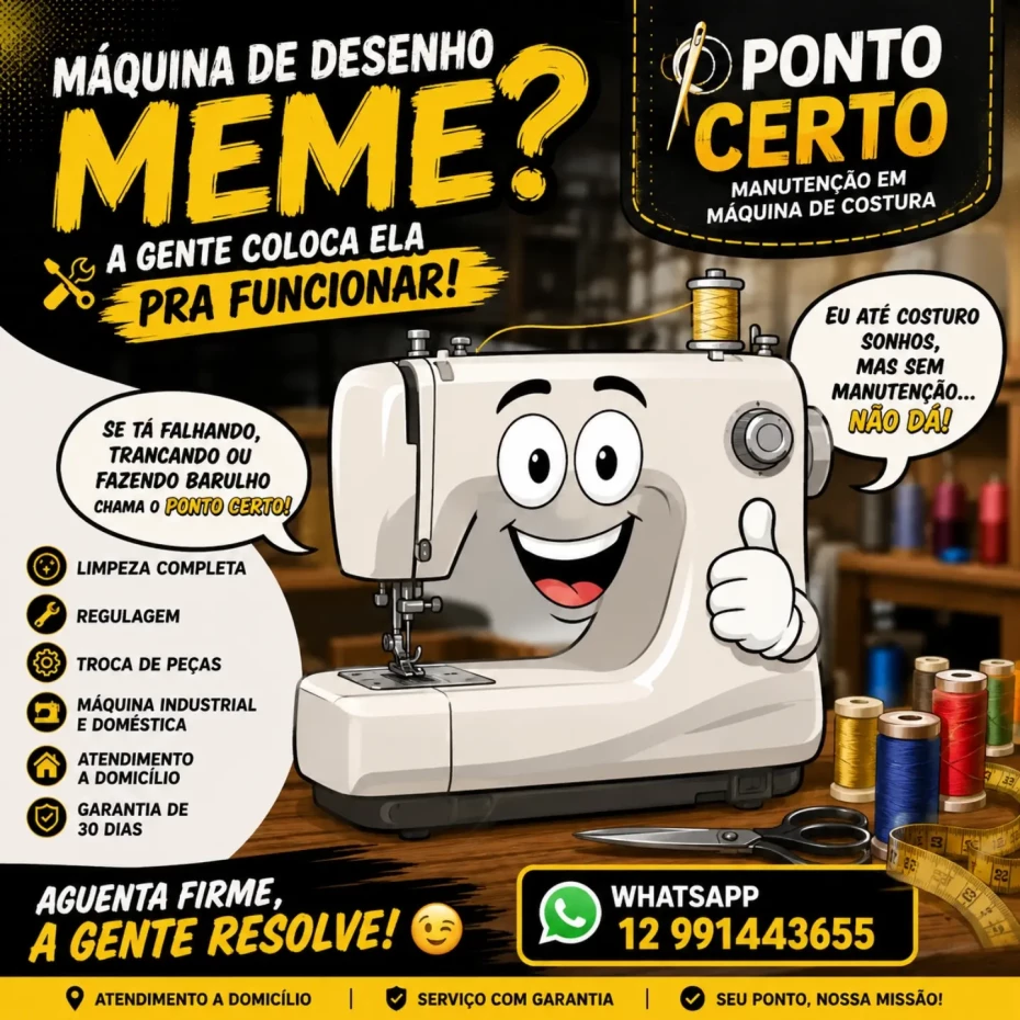 Foto 1:  — Ponto Certo Manutenção em Máquinas de Costura