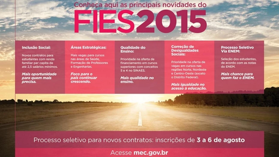 Inscrições para Fies começam nesta semana Inscrições para Fies começam nesta semana