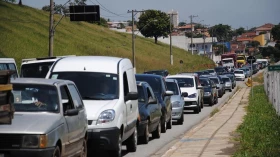 Alterações no viaduto do Belém causam congestionamento 