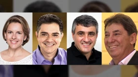 Siglas indicam quatro candidatos à Prefeitura