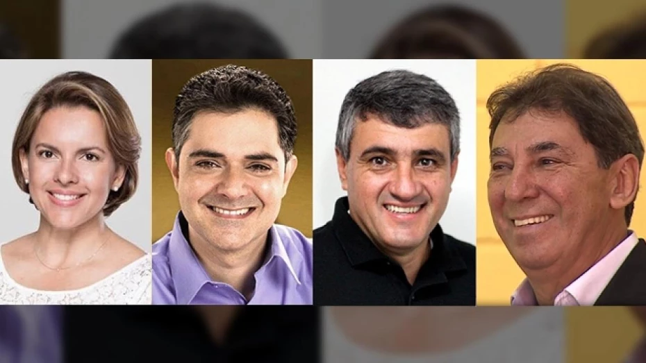 Siglas indicam quatro candidatos à Prefeitura Siglas indicam quatro candidatos à Prefeitura