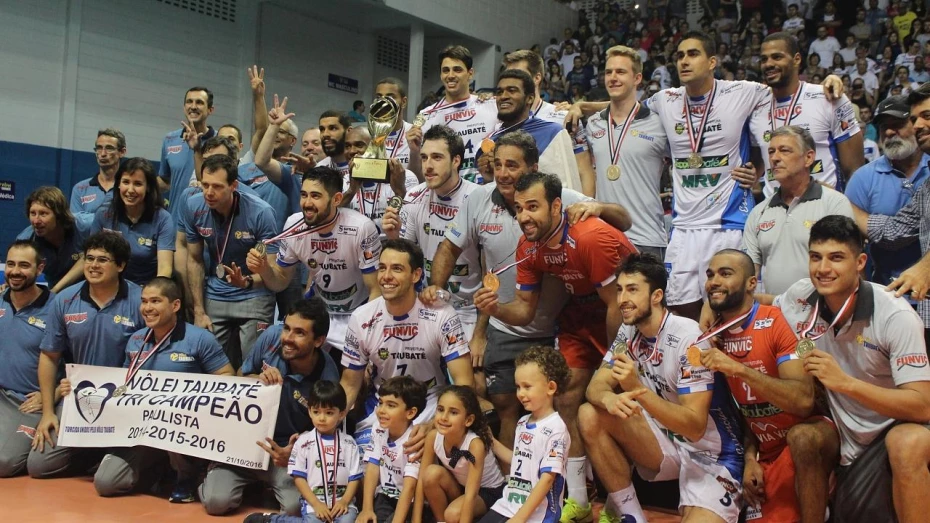 Taubaté conquista tricampeonato do Campeonato Paulista de Vôlei Taubaté conquista tricampeonato do Campeonato Paulista de Vôlei