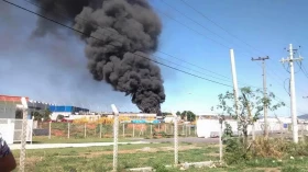 Incêndio atinge galpão da fábrica da General Eletric